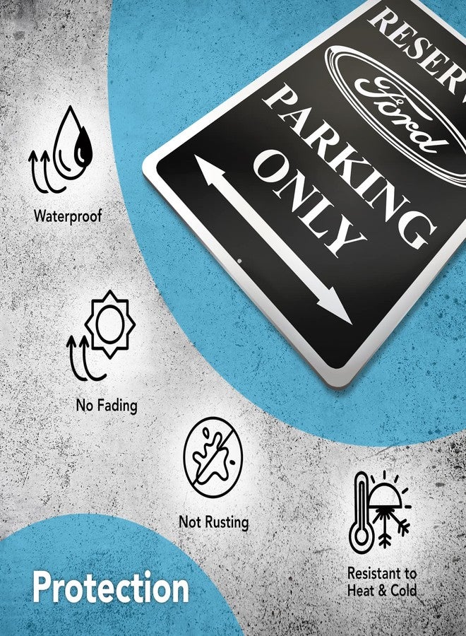 DIMARONGTON Parking Only Sign for Ford Decor, 8x12 Aluminum Garage Signs - Image 4